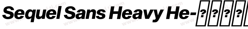 Sequel Sans Heavy He字体转换